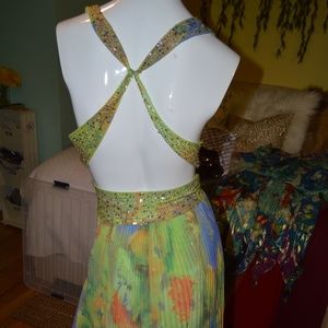 NWOT Backless Multicolor formal